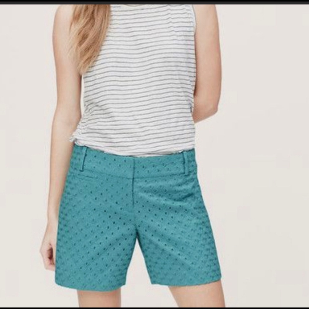 Loft Eyelet 6" Rivera Shorts Size 6